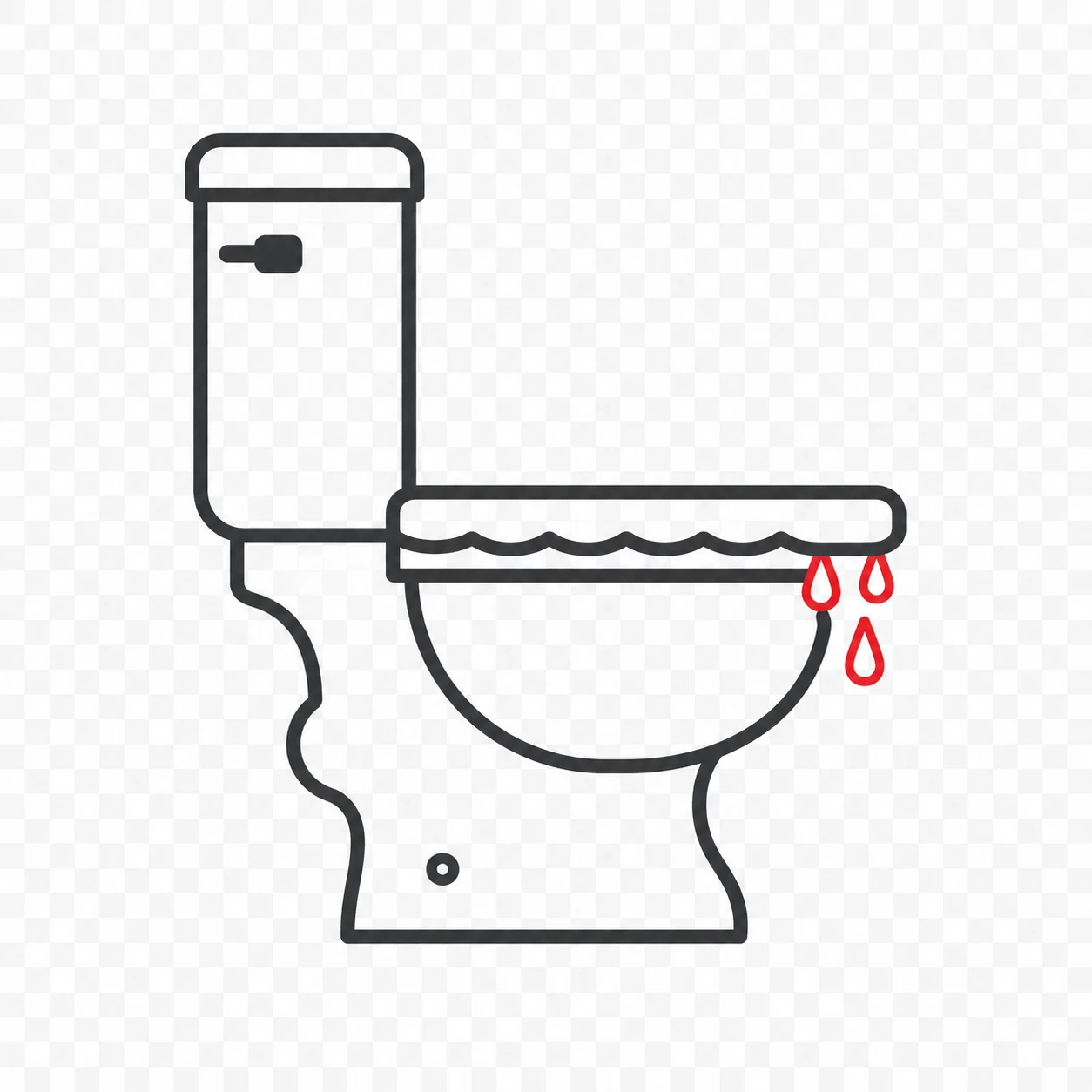 Icône WC bouché