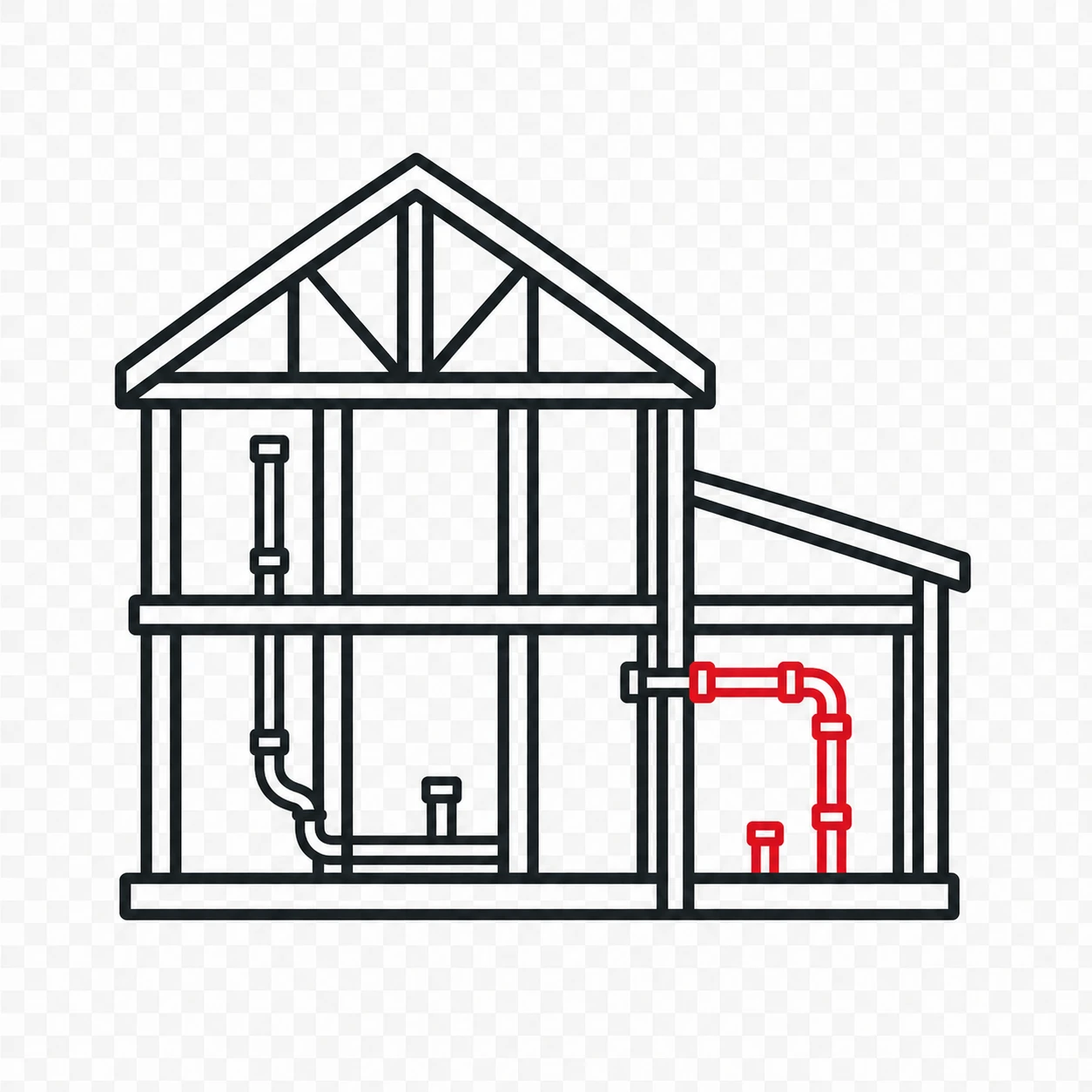 Icône extension de bâtiment